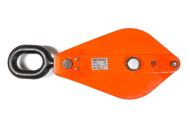 Блок монтажный однорольный с ушком TOR HQG(L) K1-10,0 т с откидной щекой (G), фото 2