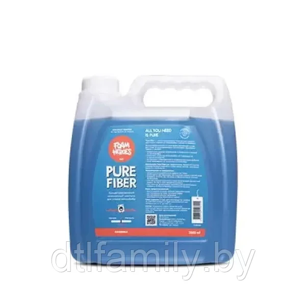 Foam Heroes Pure Fiber низкопенный шампунь для стирки микрофибры, 3л, арт.FHB050