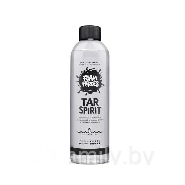 Foam Heroes Tar Spirit — Очиститель битума, смолы и дорожного реагента, 500 мл, арт. FHB046
