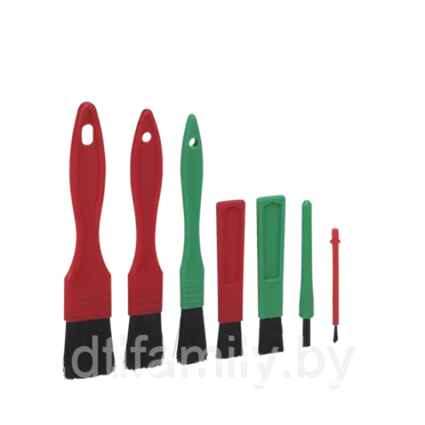 Набор из 7 щеток для чистки деталей Vikan, 140 мм, мягкий ворс, арт.556052