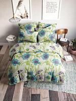 Комплект постельного белья Веселина Маки 70116-2 Бязь 120гр. сем (70x70, голубой)