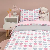 Комплект постельного белья Siberia Home Сердечки Детский / Сиб-Дет-8 (розовый)