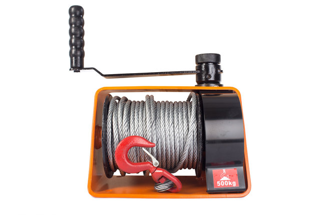 Лебедка ручная червячная TOR ЛРЧ 500 (VS) 0,5 т (без каната), фото 2