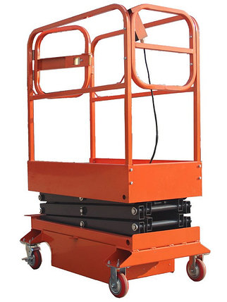 Подъемник ножничный передвижной 240 кг 3,9/5,9 м TOR GTJY AC 220В сетевой, фото 2