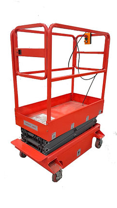 Подъемник ножничный передвижной 240 кг 3/5 м TOR GTJY DC аккумуляторный, фото 2