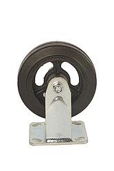 Колесо большегрузное неповоротное FCd 63 150 мм обрезиненное (F)