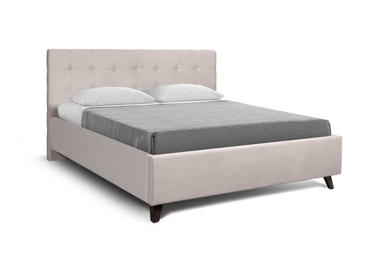 Кровать Эмели 160х200 с подъемн. мех. микровелюр бежевый