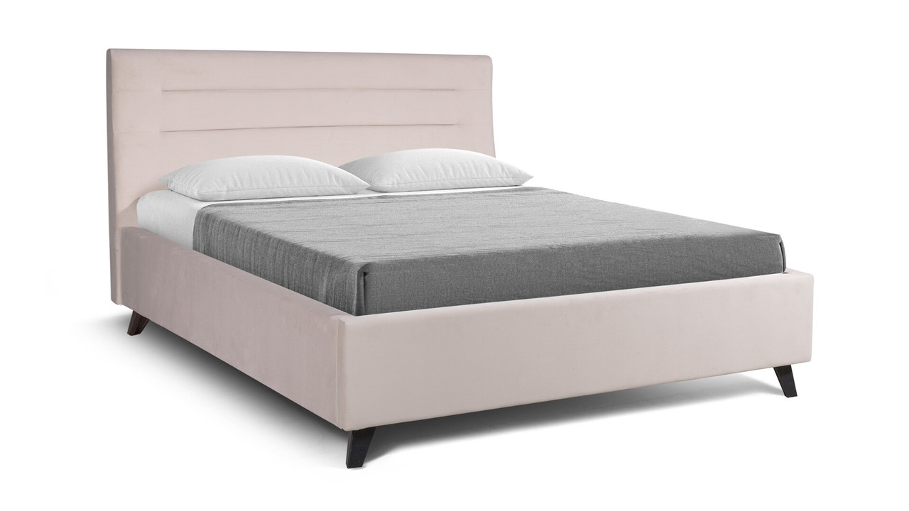 Кровать Веста 140х200 с подъемн. мех. микровелюр бежевый