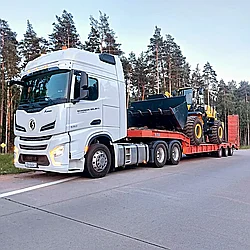 Трал для перевозки фронтального погрузчика