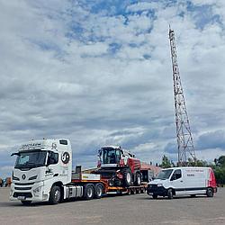 Трал для перевозки комбайна