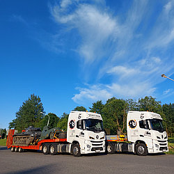 Трал для перевозки военной техники