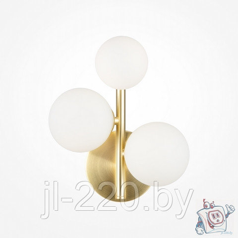 Светильник настенный (бра) Maytoni Modern Dallas MOD545WL-03BS, IP20, золото, белый