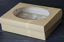 Упаковка для маффинов MUF 12 ажурное окно