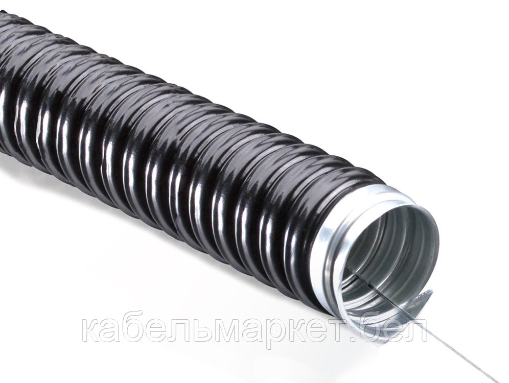 Металлорукав РЗ-Ц 18 ПВХнг (с протяжкой) (бухта 50 м)