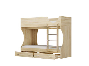 Двухъярусная кровать Д 2 80х190 (дуб сонома)