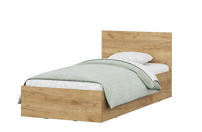 Кровать NN Мебель МСП 1 Дуб золотой 90х200 (серия 2)