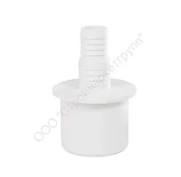 Заглушка 50 со штуцером серая Мультимирпласт