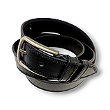Кожаный ремень ВЕЛИКАН 4см Марун классика черный, фото 3