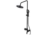 Душевая система (Lt) D35, серия WIN (black) AV Engineering (Короткий излив, длина 114 мм, лейка и шланг в