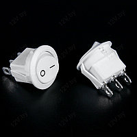 Клавишный переключатель KCD1-101N-2-C3-W/3P, ON-OFF, 3 контакта, белый [S]