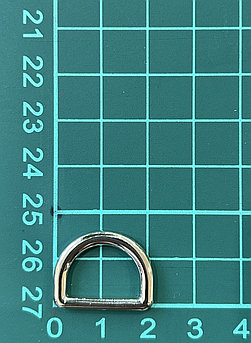 Полукольцо металлическое литое F 359 15мм никель полир.