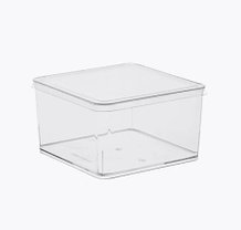 Креманка контейнер коробка для кейс--торта  350 мл 97х97х55 мм с крышкой