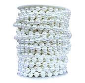 Жемчужная нить 8мм*15м., жемчужный