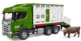 Игрушка Bruder Автомобиль для перевозки животных Scania 03548