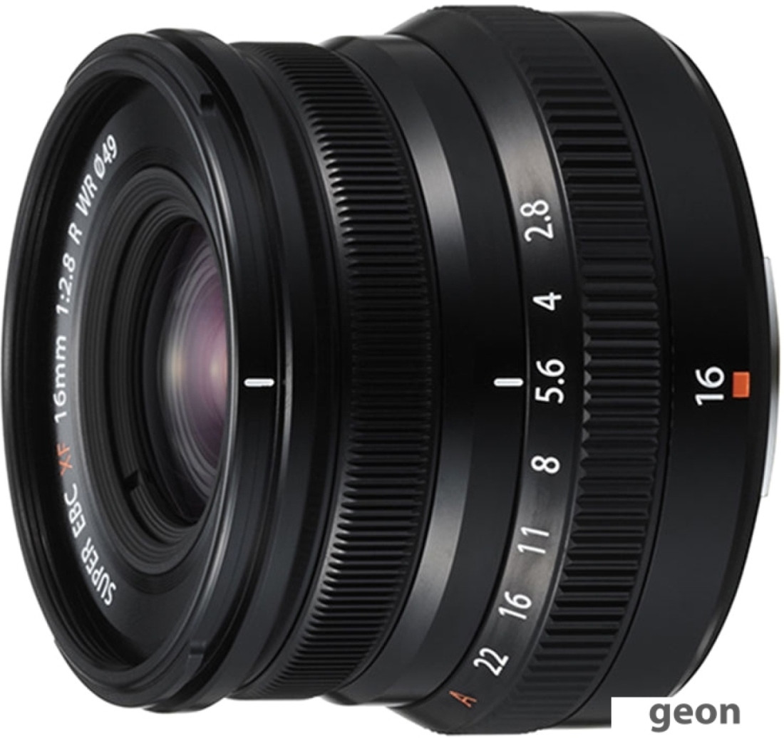 Объектив FUJINON XF 16mm F2.8 R WR (черный)