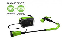 Насос для бочки аккумуляторный Greenworks G24SWP 24В  в комплекте АКБ 2А/ч + ЗУ