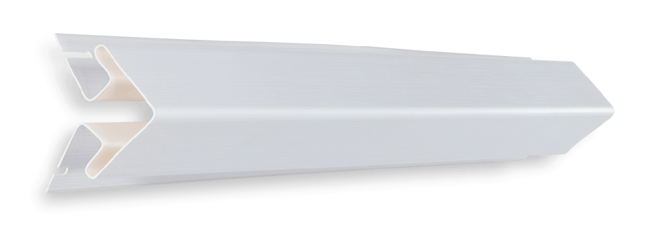 Фасадная панель Ю-пласт Наружный угол 50 мм (Белый)