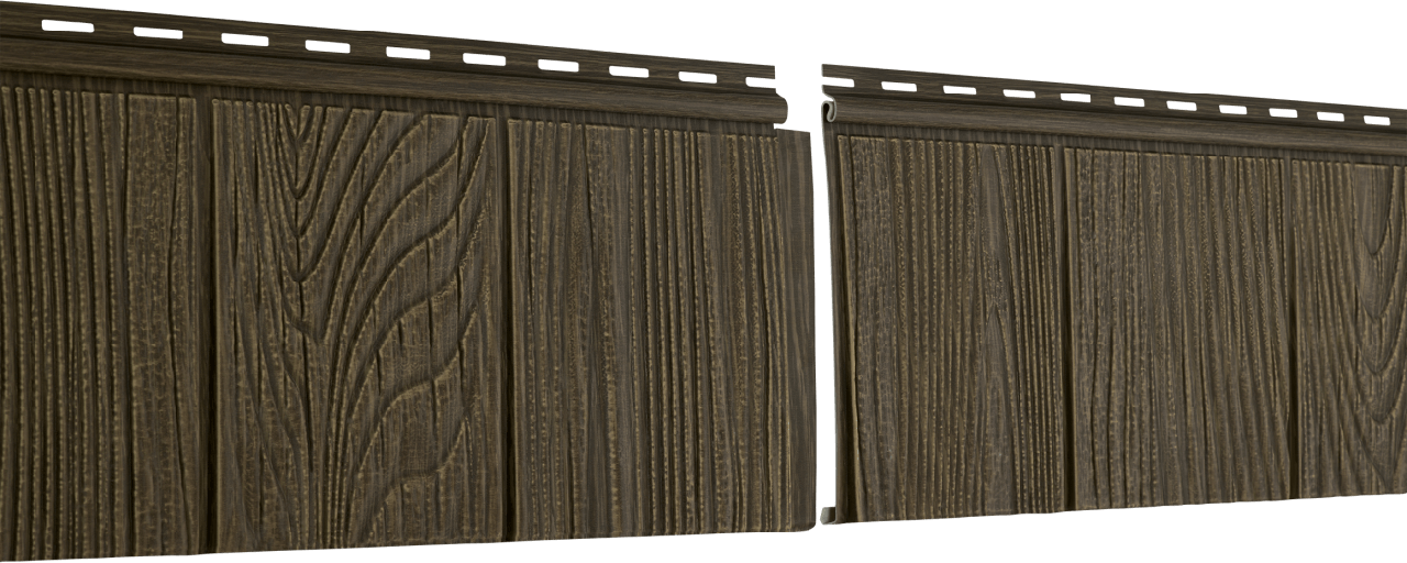 Фасадная панель Ю-пласт серия Щепа Hokla S-Lock (Можжевеловый)