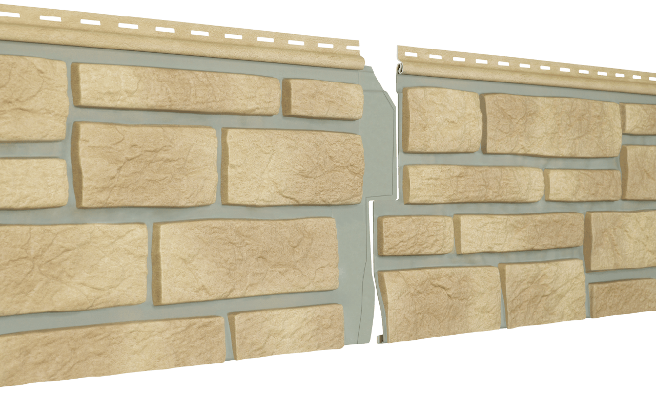 Сайдинг Ю-пласт Фасадная панель Стоун Хаус S-Lock Таганай (Речной)