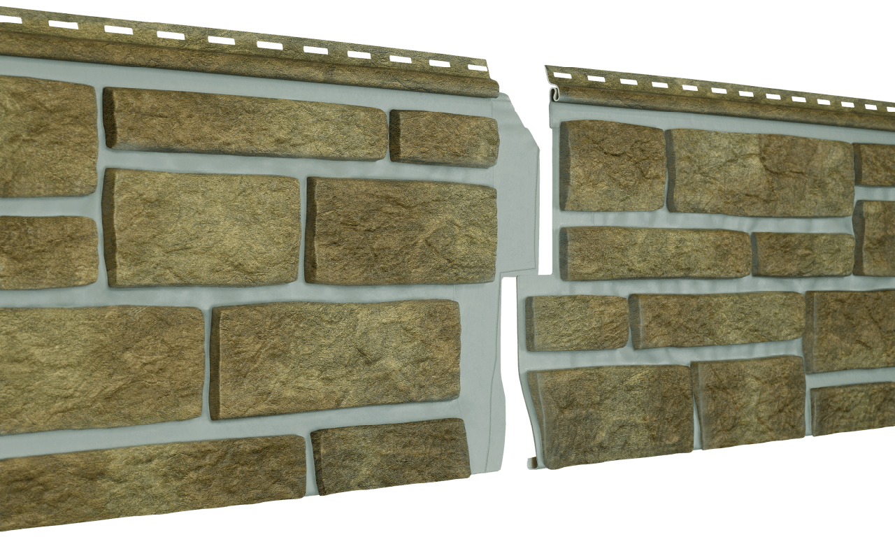 Сайдинг Ю-пласт Фасадная панель Стоун Хаус S-Lock Таганай (Вулканический)