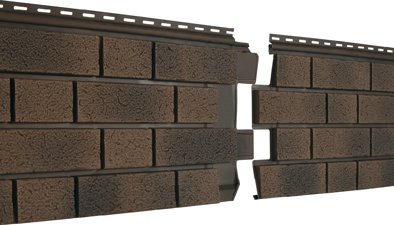 Фасадная панель Ю-пласт Стоун Хаус S-Lock Клинкер Балтик (магма)