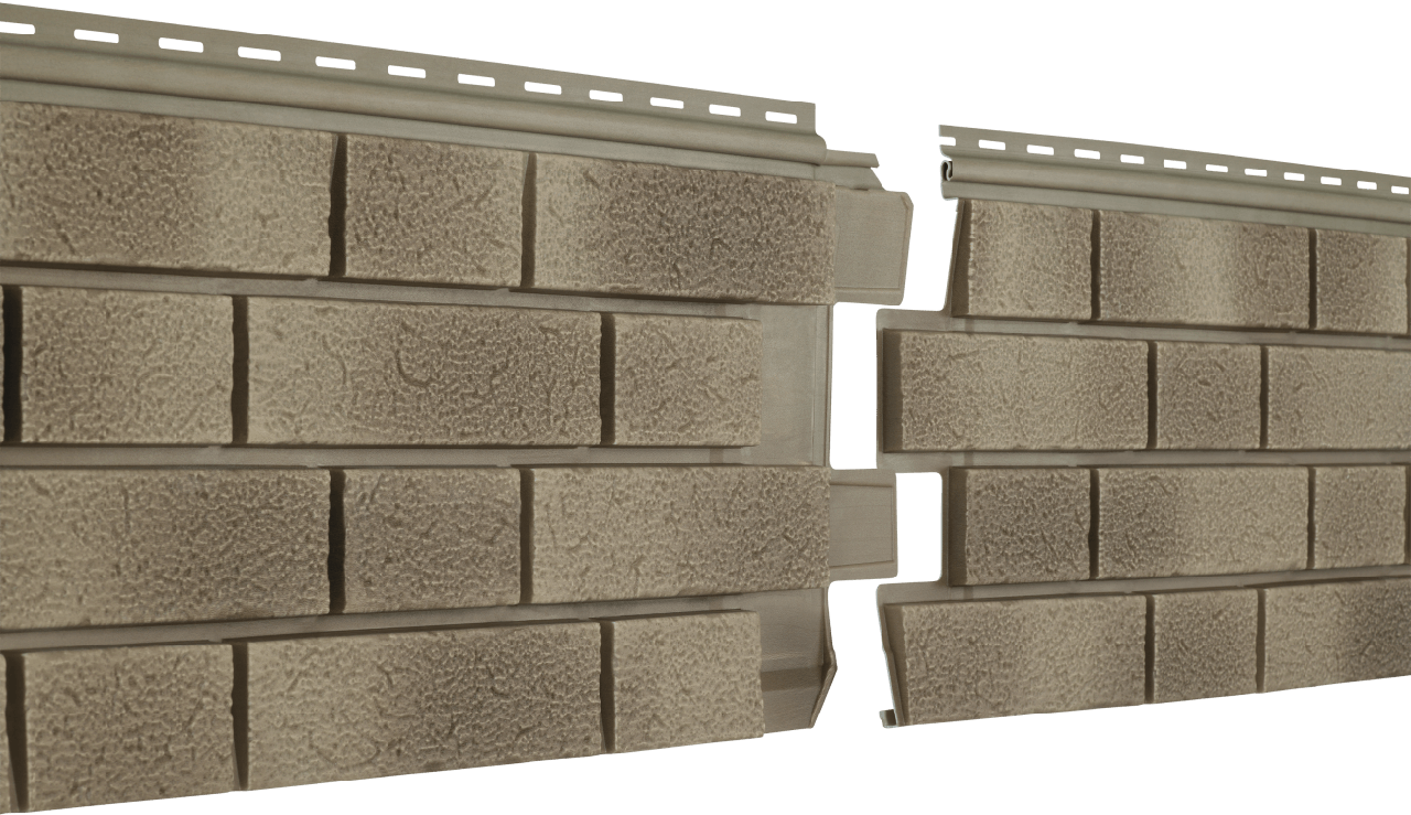 Фасадная панель Ю-пласт Стоун Хаус S-Lock Клинкер Балтик (пустыня)