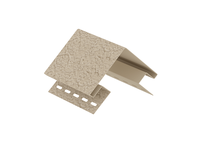 Комплектующие для сайдинга Ю-пласт Наружный угол Стоун Хаус S-Lock Клинкер (Песочный)