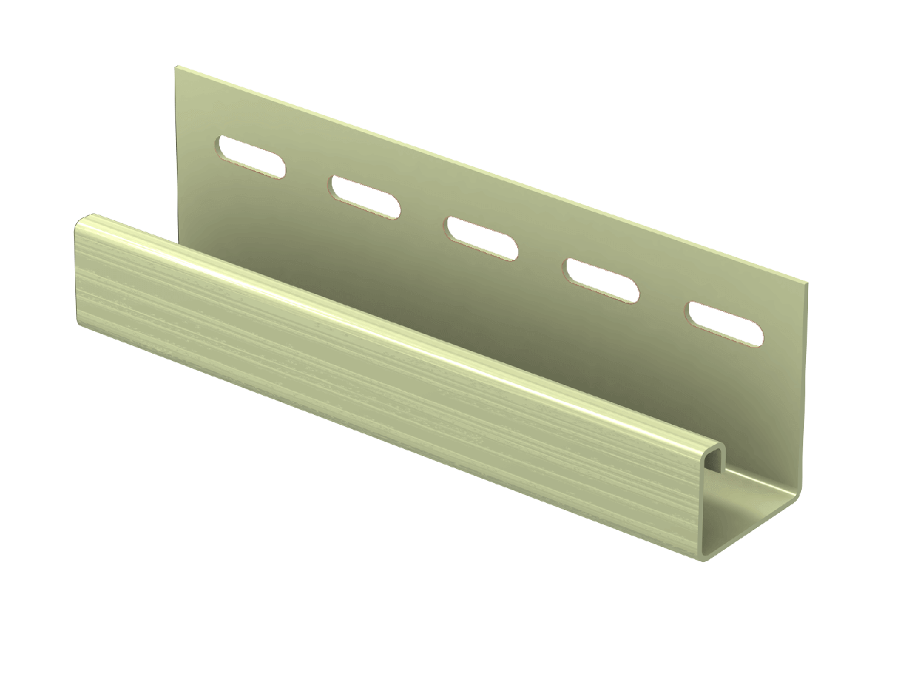 Комплектующие для сайдинга Ю-пласт J-планка Классика (Зеленая)