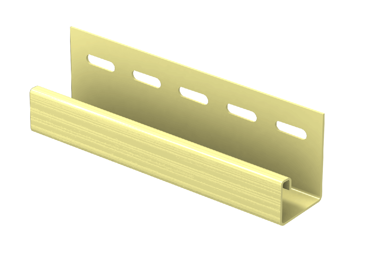 Комплектующие для сайдинга Ю-пласт J-планка Классика (Кремовая)