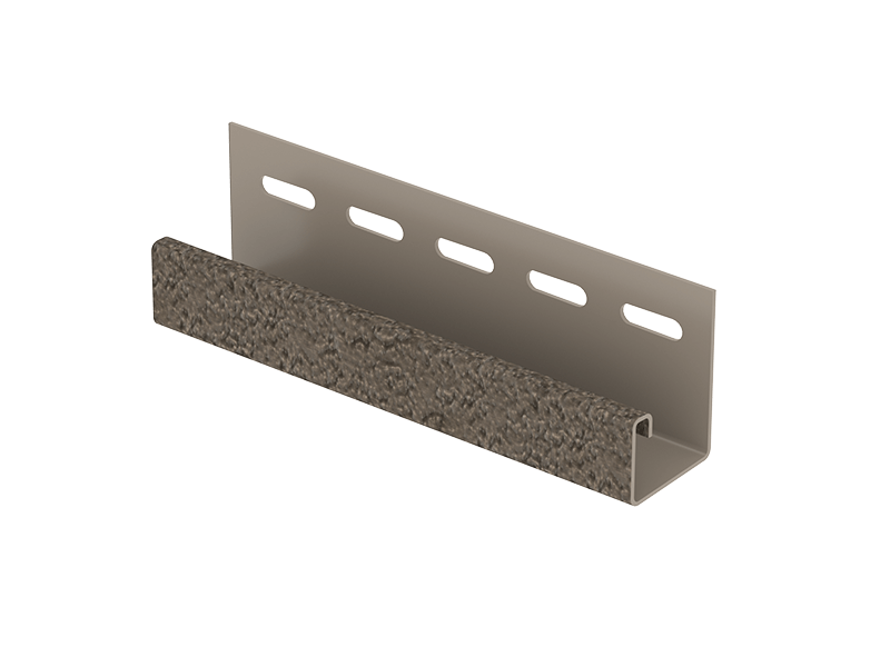 Комплектующие для сайдинга Ю-пласт J-планка Стоун-хаус S-Lock Клинкер (Бежевый)