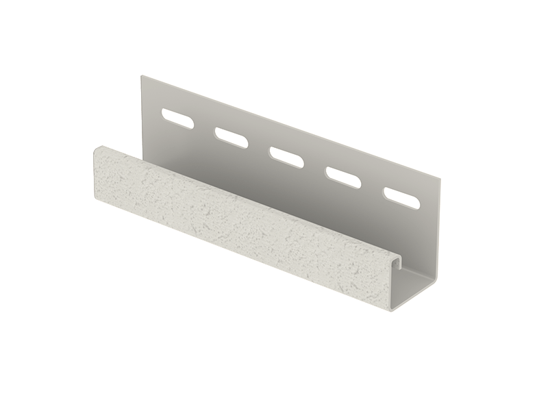 Комплектующие для сайдинга Ю-пласт J-планка Стоун-хаус S-Lock Клинкер (Дымчатый)