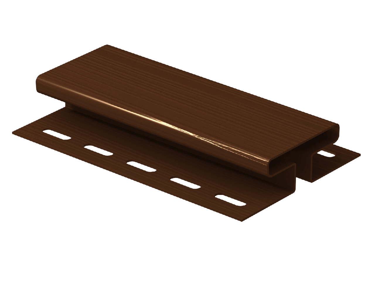 Комплектующие для сайдинга Ю-пласт H-планка Классика (Коричневая)