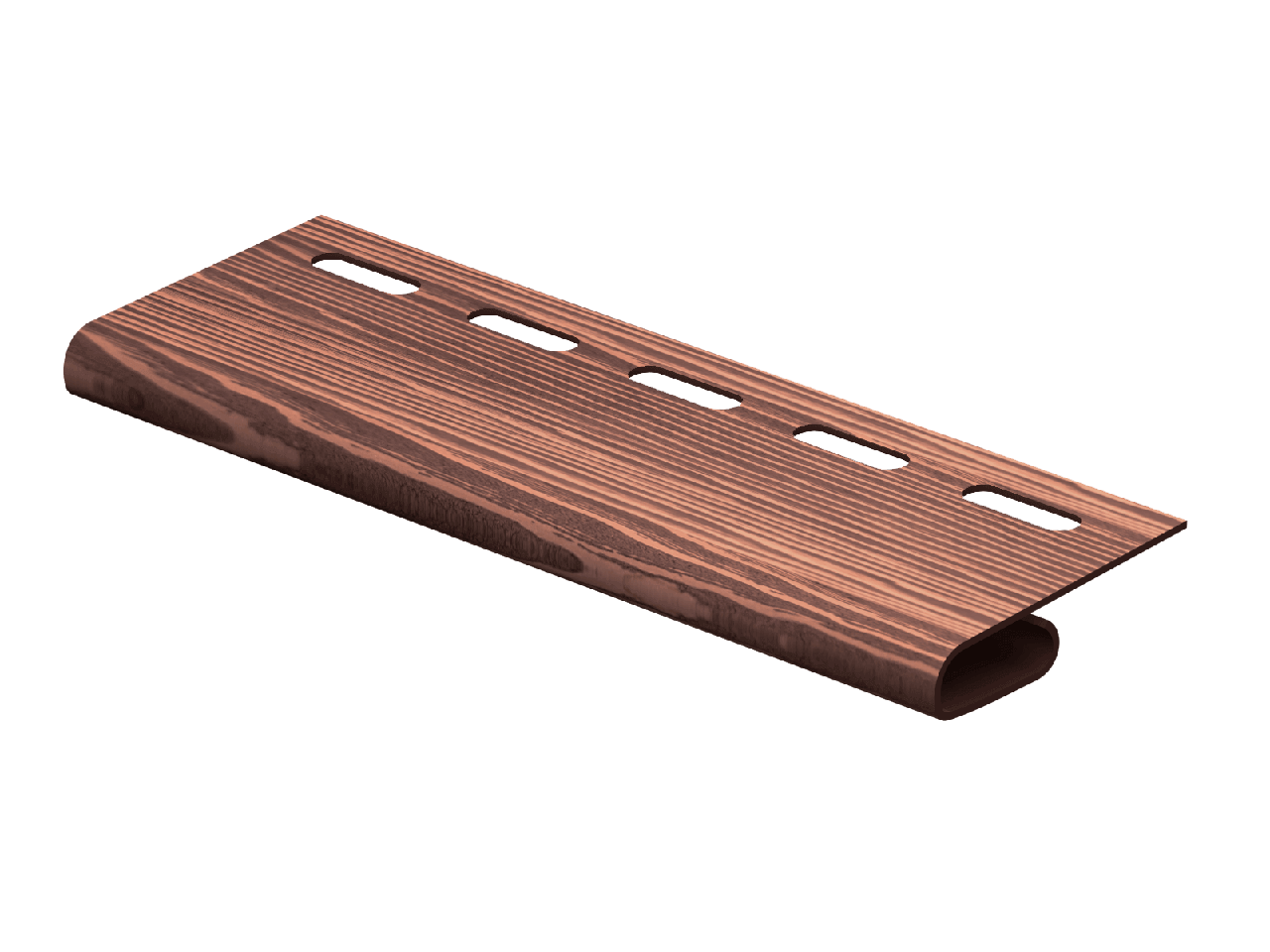 Комплектующие для сайдинга Ю-пласт Завершающая планка Timberblock Дуб (Мореный)