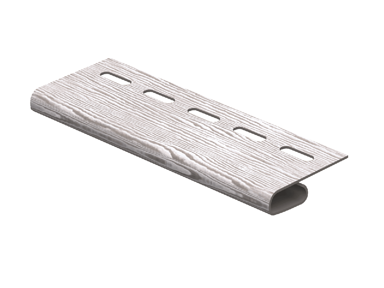 Комплектующие для сайдинга Ю-пласт Завершающая планка Timberblock Дуб (Серебристый)