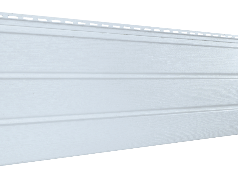 Фасадная панель Ю-пласт Софит пластиковый CLASSIC (Белый, без перфорации)