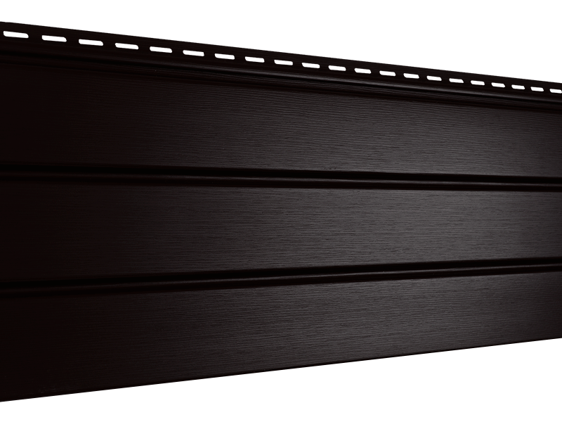 Сайдинг Ю-пласт Софит PRO (Темно-коричневый, без перфорации)