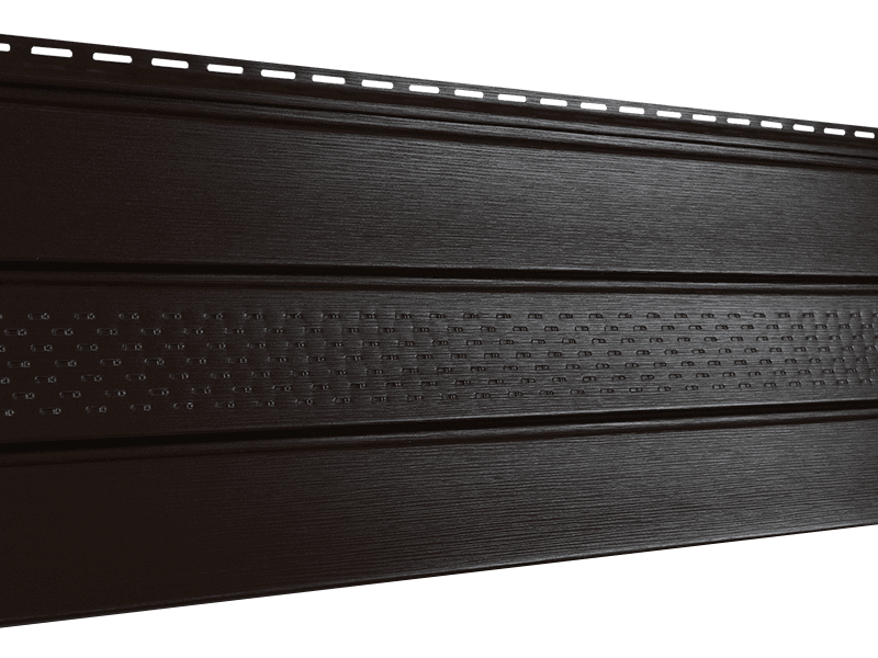 Сайдинг Ю-пласт Софит PRO (Коричневый, с частичной перфорацией)