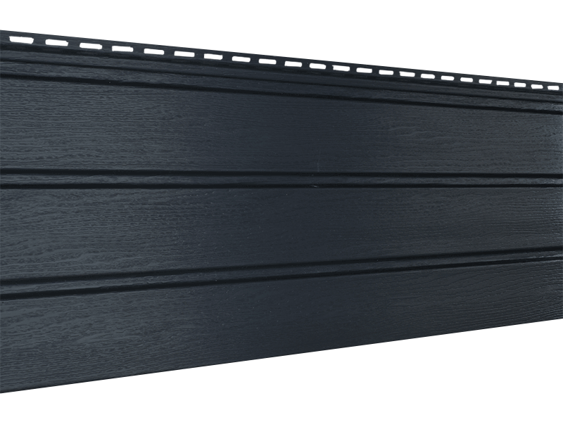 Сайдинг Ю-пласт Софит PRO (Графитовый, без перфорации)