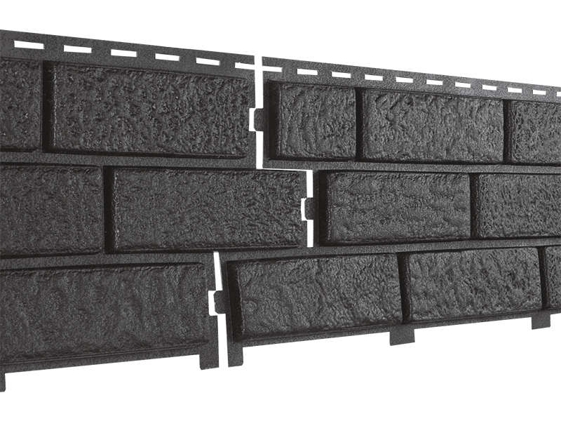 Фасадная панель Ю-пласт Стоун Хаус Кирпич (Коричневый)