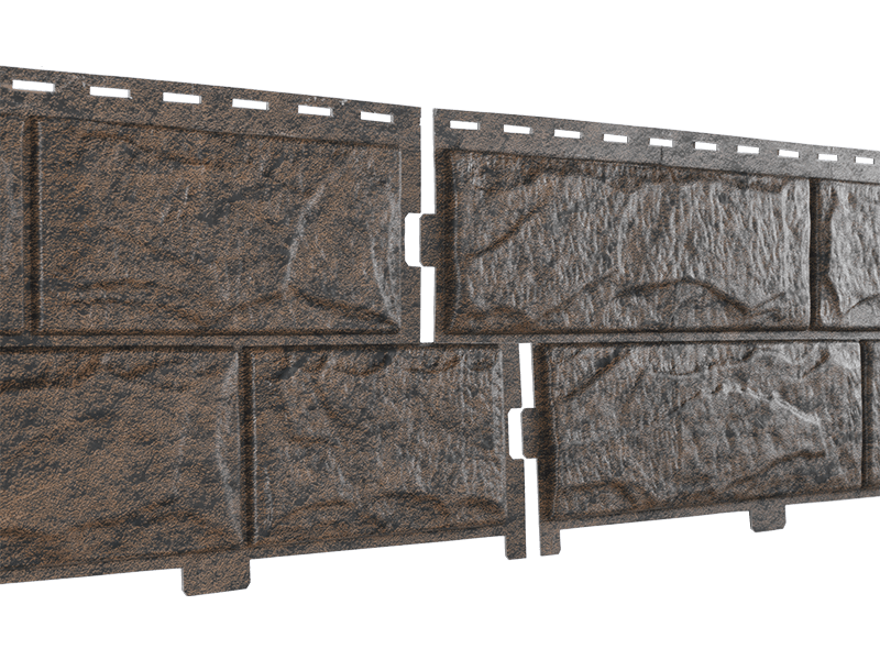 Фасадная панель Ю-пласт Стоун Хаус Камень (Жженый)